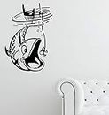 ISEE 360® Fishing Hunting Wall Sticker for Home Living Kids Bedroom Decor Vinyl Decal L X H 50 X 70 Cms
