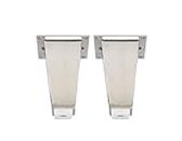 EHardware Depot Stainless Steel Sofa Leg V Shape Furniture Leg Chrome Sofa Legs Table Cabinet Cupboard Couch Leg Furniture Feet Replacement ((Pack of 2) Chrome, 3 Height)