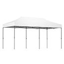 Instahut Gazebo 3x6, Pop Up Camping Tent Marquee Folding White Gazebos Garden Outdoor Wedding Party Canopy Patio, Set of 4 Base Pod Kit Water Resistant and UV PU Coating