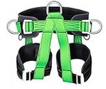 OXY DENIM Climbing Harness Outdoor Rock Climbing Mountaineering Rappelling Safety Belt Harness Wall Mountain Tree Climbing Harness for Fire Rescuing Rock Climbing Rappelling (Half Body)