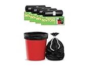Newtone Premium Garbage Bags (Small) Size 43 cm x 51 cm 4 Rolls (120 Bags) (Black Color) (Dustbin Bag/Trash Bag) (Black Color)