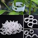 ecofynd 100 Pcs Plant Support Garden Clips, Garden Trellis Clips, Tomato Trellis Clips for Vine, Vegetables, Beans, Fruits, Flower to Grow Upright and Healthier