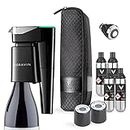 Coravin Model Eleven Wine Preservation System - Preserve Wine for Years - by-The-Glass Wine Saver - with 4 Argon Gas Capsules & Wine Aerator - Piano Black Color