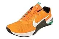 Nike Men's Metcon 7 Training Shoe (10.5, Total Orange/Dark Smoke Grey/Clear Emerald/White, Numeric_10_Point_5)