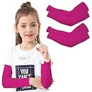 OXILY 2 Pairs - Arm Sleeves for Kids Babies Toddlers, Unisex UV Sun Protection Arm Cover Cycling, Golf, Outdoor Sports, UPF 50, Age 1-7, UV Sun Protection, Cooling Sleeves