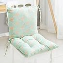 No chair-1PC Chair Cushion with Back Seat Back Cushion with Straps Low Back Cushion Garden Chair 40 x 40 cm (M)