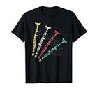 Instrumento Musical Banda De Marcha Música Clarinete Camiseta