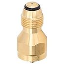 TICFOX Propane Tank Refill Adapter, 1LB Solid Brass Universal Mini Propane Bottle Refill Alternative for Disposable Small Bottle Fill