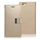 Mercury Rich Diary Case for iPhone 6/6s - Gold