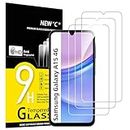 NEW'C Lot de 3, Verre Trempé pour Samsung Galaxy A15 5G/4G Protection efficace contre les Rayures - sans Bulles - Ultra Résistant (0,33mm HD Ultra Transparent) Dureté 9H Glass