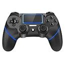 Wireless Controller Gamepad for PS4/PS4 Slim/PS4 pro with USB Charge Cable with Dual Vibration, Clickable Touchpad, Audio Function, Light Bar and Anti-Slip