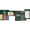 Faber-Castell 110060 Crayon de couleur Polychromos boîte métal de 60 pièces & 119065 Set Art de 12 crayons graphite CASTELL 9000