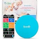 DreamBe-1 by OnSky Contactless Smart Baby Breathing Monitor, Realtime Heart Rate and Sleep Tracker – Monitor Baby Anywhere, Anytime – Touch-Screen Display WiFi - Urgency (DreamBe-1 Blue)