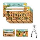 Lesnala 200 pcs Punch Reward Cards Awards Customer Loyalty Discount Card for Behavior Incentive Home Schooling Family Counselling Classroom Business Teachers Kids Students,with Hand Punch Kit