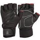 Adidas Unisex Weightlifting Gloves, Black, X-Large
