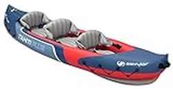Sevylor Tahiti Plus Kayak, Inflatable Canoe for 2/3 persons, Inflatable Boat, Paddle Boat with Robust PVC Outer Shell, Straps for Fastening Luggage, Bar Construction for High Stability on the Water