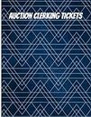 Auction Clerking Tickets | 1512 tickets: Auction Clerking Sheets Tickets | Double Sided