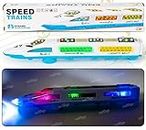 Zest 4 Toyz Bump N Go High Speed Bullet Train Toy with 3D Flash Lights and Musical Fun Sounds, Toy Train, Train Toys for Boys
