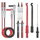 Goupchn Multimeter Automotive Test Leads Kit with Wire Piercing Clip Puncture Probes 4mm Banana Plug Extension Test Cable Set