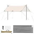 Optifit® 3 * 3m Canopy Tent Kit for Outdoor Camping, Gazebo with Assembly Accessories, UPF 50+ Sunshade Camping Tent for Camping, Gazebo Canopy Outdoor Tent, Portable & Heavy Duty Waterproof Tent