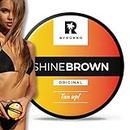 BYROKKO Shine Brown Premium Tanning Accelerator Cream (210 ml), Effective in Sunbeds & Outdoor Sun, Achieve a Natural Tan with Natural Ingredients