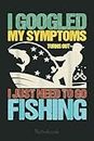 Funny Ice Fishing Gear Quote I Just Need to Go Fishing Cool Notebook: Retro Funny Fishing Notebook Fishing 6x9 - 110 Lined Pages / 60 Sheets: Notebook Journal for Fishing Lover, Fisherman