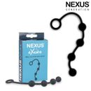Nexus Excite - Silicone Anal Beads - Black Wearable During Sex - S/M/L