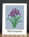 Condolence Card: Irises
