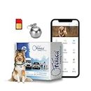 FeTaca® Smart Bell Shaped Pet GPS Tracker for Dogs, Cats & Other Animals with Lifetime FreeTracking Platform & 1 Year Data SIM Subscription