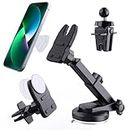 JCBAKC Socket Car Mount for Dashboard Air Vent Windshield,Car Phone Holder for Socket Grip with 2 Mounts,3 in 1 Stable Air Vent Clip Powerful Suction Cup Phone Holder Fit for All Car