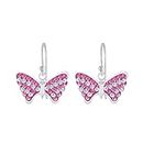 Aww So Cute 925 Sterling Silver Hypoallergenic Butterfly Dangle Earrings for Babies, Kids & Girls | Diwali Gift | Comes in a Gift Box | 925 Stamped with Certificate of Authenticity | ER1877
