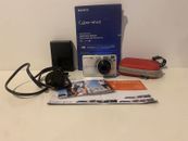 Sony Cybershot DSC-W110 7.2MP Compact Digital Camera Optical Zoom Case Charger