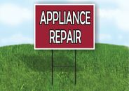 APPLIANCE REPAIR AND SERVICE MAROON BACKGROUND Yard Sign Road Stand LAWN SIGN