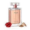 D'e Siso Classic Red Sweet Perfume for Women - Eau de Toilette Floral Fragrance with Vanilla, Orange Blossom, Bulgarian Rose, Vetiver, Tonka and Musky Ingredients - Perfume de Mujer (100ml, 3.4Oz)