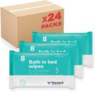 Reynard Health Supplies Bath in Bed-Body Wipes, Rinse-Free, Microwaveable, Unper