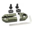 LThyzszb Mlok Remote Pressure Switch Mount Plate Aluminum for ST07 Scout M300 M600 Tape Switch Mounting, Army Green