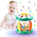 CAEGALKIMY Baby Musikspielzeug für 1 Jahr alte Jungen Mädchen Meer rotierender Projektor