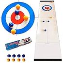 Mini Table Curling Balls,Table Top Curling Game for Kids and Adults, Family Games,Mini Table Curling Game,Tabletop Curling Game, Tabletop Curling Games,Portable Tabletop Games for Travel Home Party