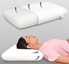 MY ARMOR Memory Foam Pillows for Sleeping, Orthopedic Pillow for Neck Pain, Shoulder Pain Relief, King Size, 24x15x5 Inches, Without Cover, White, Pack of 1