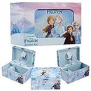 Disney Encanto Musical Jewellery Box for Girls Princess Frozen Storage Box with Spinning Mirabel The Little Mermaid Ariel Elsa Music Box, Gifts for Girls (Blue Frozen)