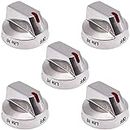 DG64-00473A Burner Dial Knobs for Samsung Gas Range NX58F5700WS NX58H5600SS NX58H5650WS NX58J7750SS NX58M6850SS NX58K7850SS Gas Stoves Knob with Strong Steel Ring Replace AP5917439 PS9606608-5 Pack