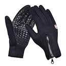 Cover Up Neoprene Fashion Warm Waterproof Winter Outdoor Glove Cycling Gloves Biking Gloves Snowmobile Snowboard Ski Gloves Athletic Gloves Mittens (Black)