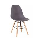 Dining Chairs Wooden Legs Modern Stylish Home Kitchen Lounge Office Retro ABS