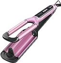 Hair Waver Curling Iron, Wavytalk Beachwaver Curling Iron, Dual Voltage Ceramic Coating Crimper Hair Iron Curling Wand with Adjustable Heat 300℉ - 420 ℉, Pink