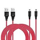 2 Pack 5ft 3DS/ 2DS USB Charger Cable, Nylon Braided Power Charging Cord Cable Compatible with Nintendo New 3DS XL/New 3DS/ 3DS XL/ 3DS/ New 2DS XL/New 2DS/ 2DS XL/ 2DS/ DSi/DSi XL