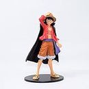 Trunkin One Piece Monkey D Luffy with Hat & Cape Action Figure PVC Statue Weeb Manga Anime Collectible