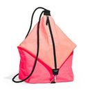 Victoria's Secret 2016 Drawstring Sling Bag Backpack Orange/Pink NWT Large $85