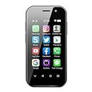 Mini Mobile Phone 4G Smartphone, 3 Inch Smartphone Android 9, Dual SIM, Face Recognition, GPS, OTC,Google Play Unlocked Phone(Black) (3GB+64GB)