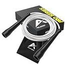 Athverv Pro Boxer Jump Rope, Speed Skipping Rope for Boxing Workout & Footwork (White)