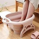 Gvnd Foldable Foot Spa Pedicure Buckets Hot Water Tub Massage Soak Relaxing Bath,Manual,,Multicolor,,for